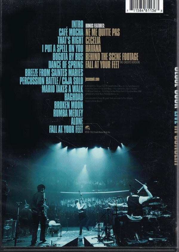 Jessecook Liveinconcert Back